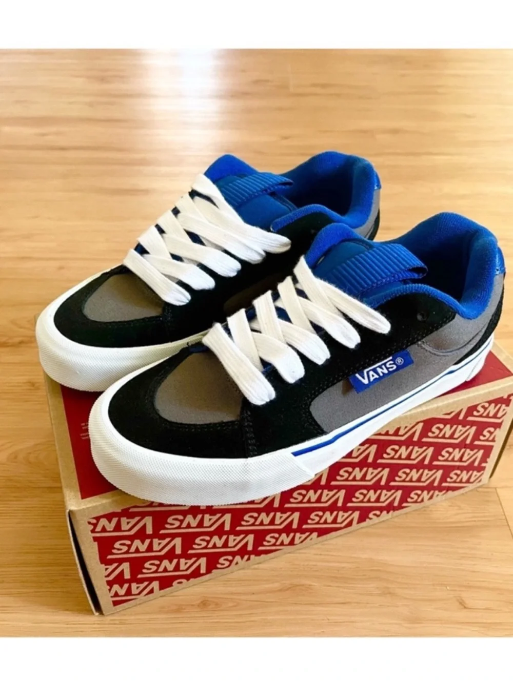 Vans CHUKKA PUSH LS 'BLACK BLUE PEWTER' Mens 13.0 US